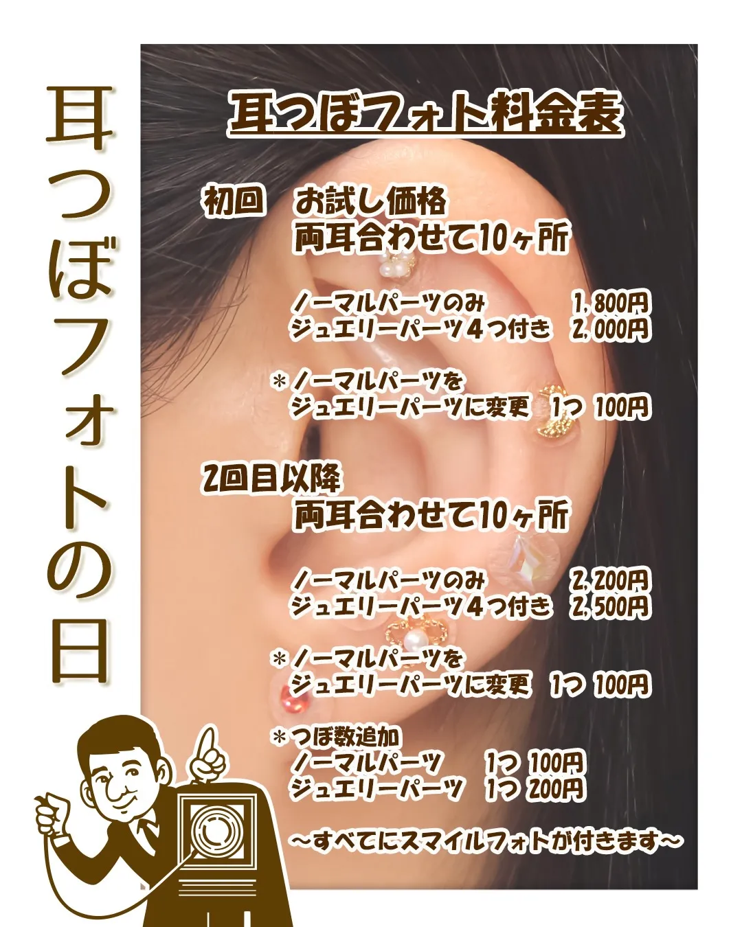 今年最初の「耳つぼフォト」は